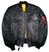 View Item New Alpha Industries Mod MA-1 MA1 MA 1 Jacket BLACK